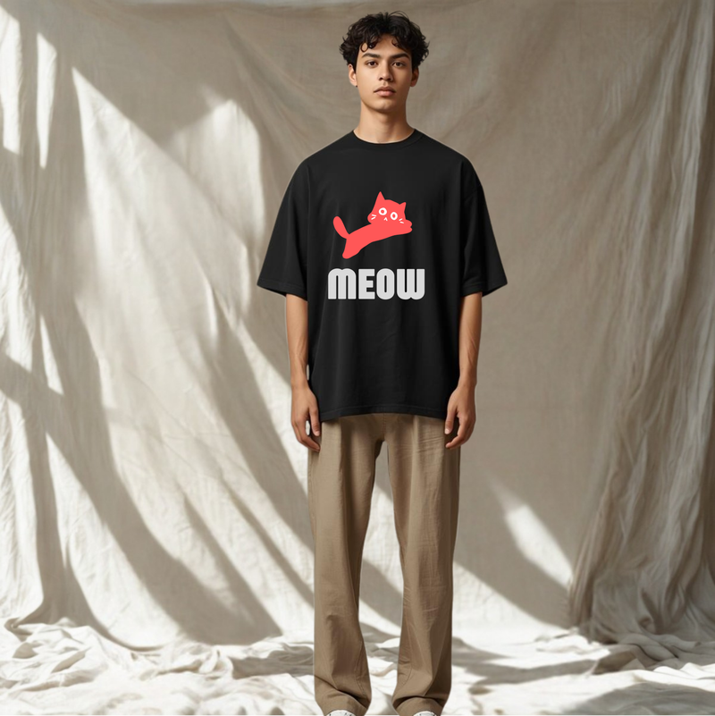 Meow | Men's Oversized T-Shirt