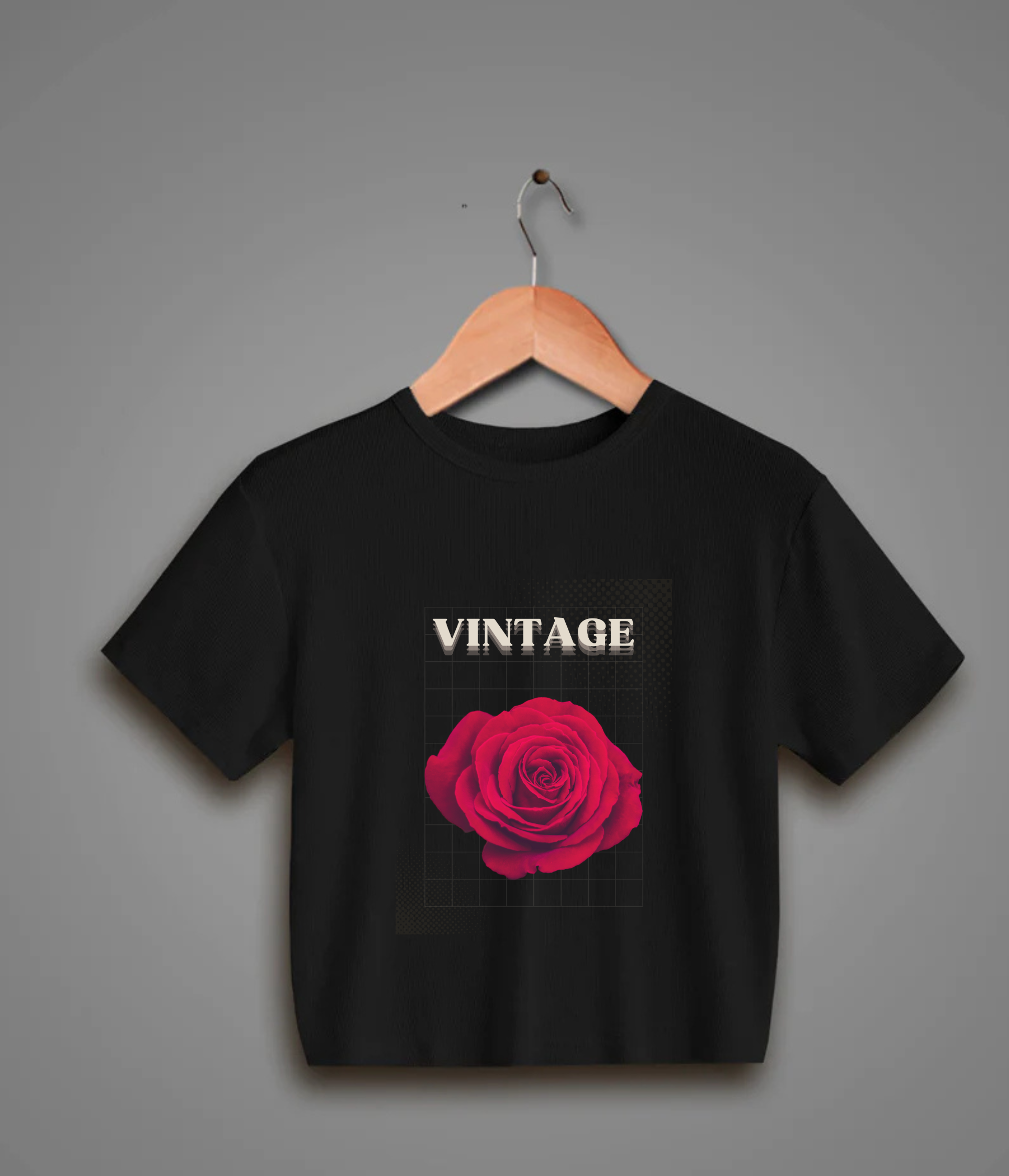 Vintage | Women's Printed Crop Top