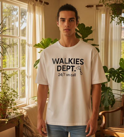 Walkies Dept. | Mens Oversized printed T-Shirt