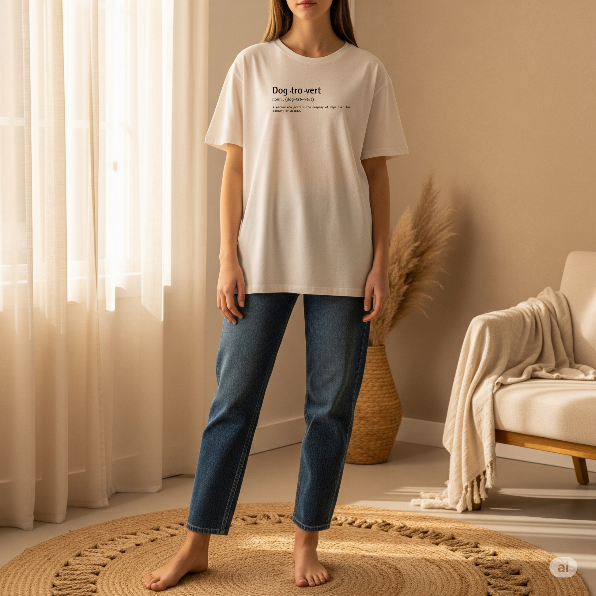 Dog.tro.vert | Women's Oversized T-Shirt
