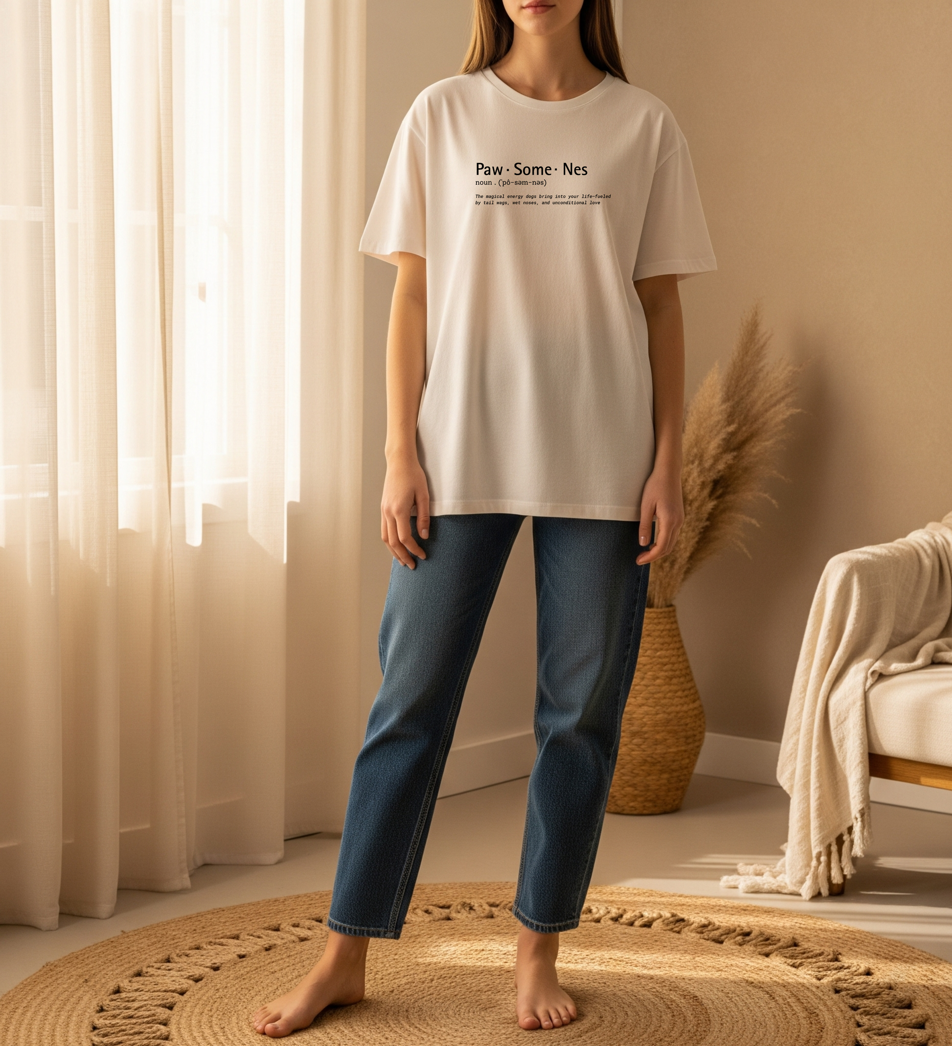 Paw.Some.Nes |  Women's Oversized T-Shirt