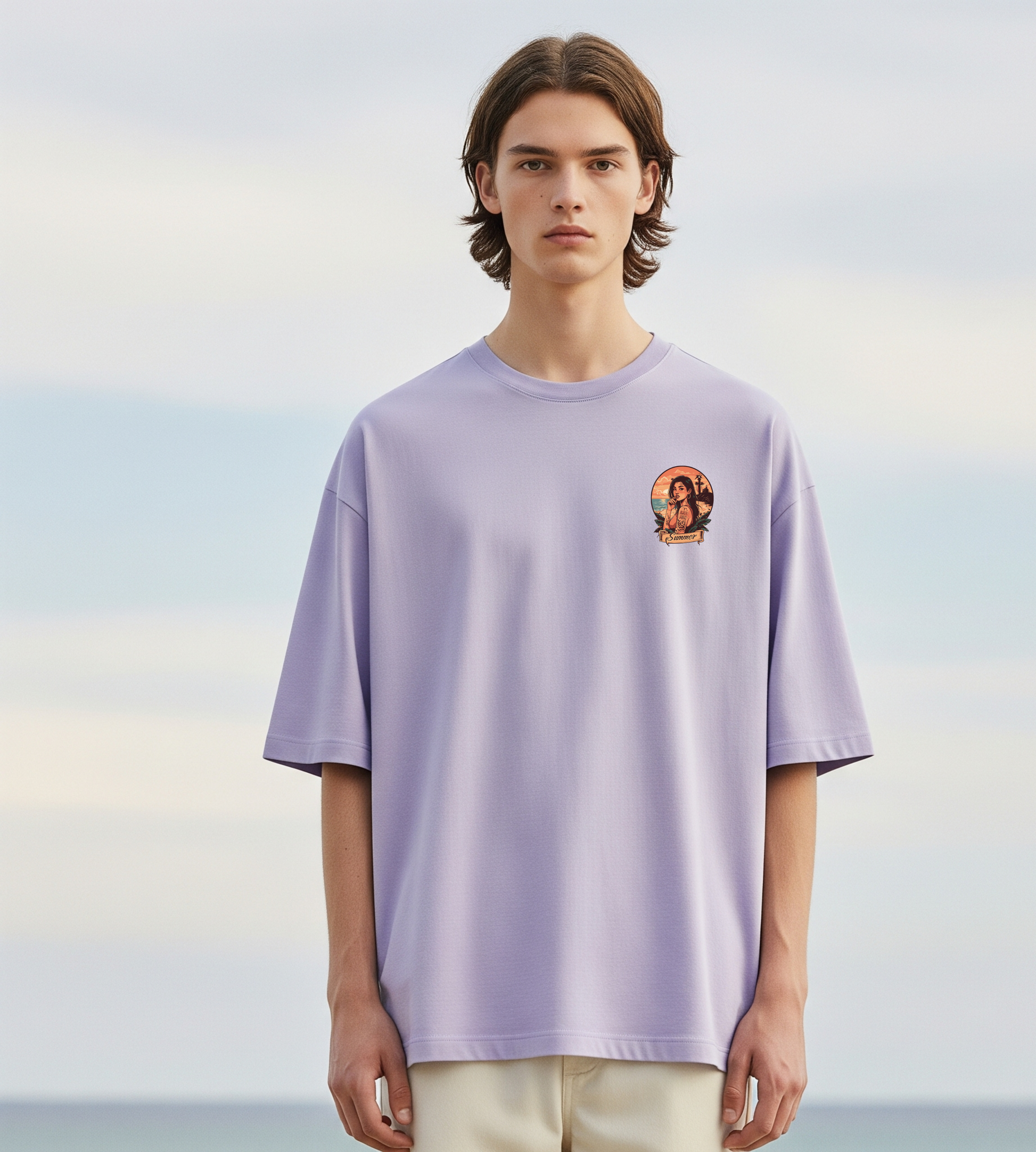 Summer Vibes | Men Oversized printed T-Shirt