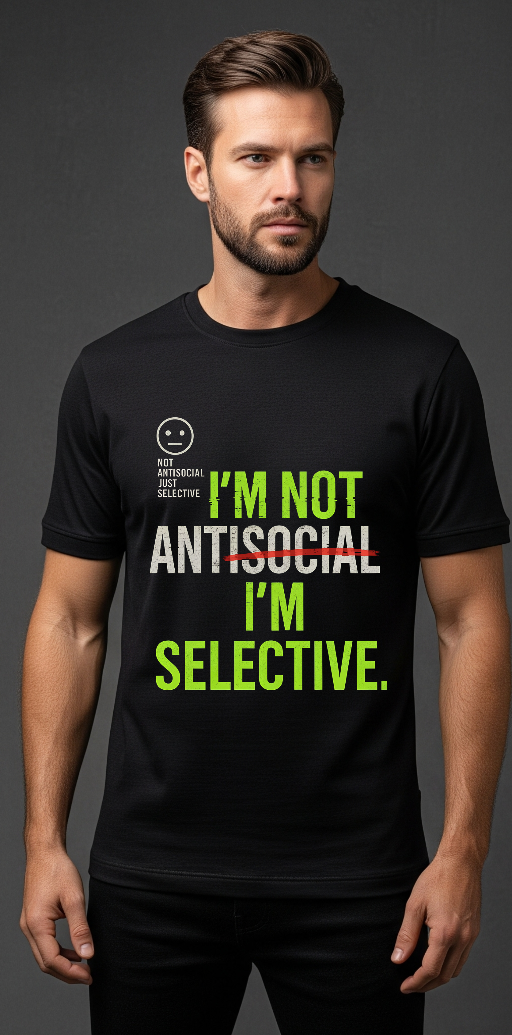 AntiSocial | Men's Classic Printed T-Shirt