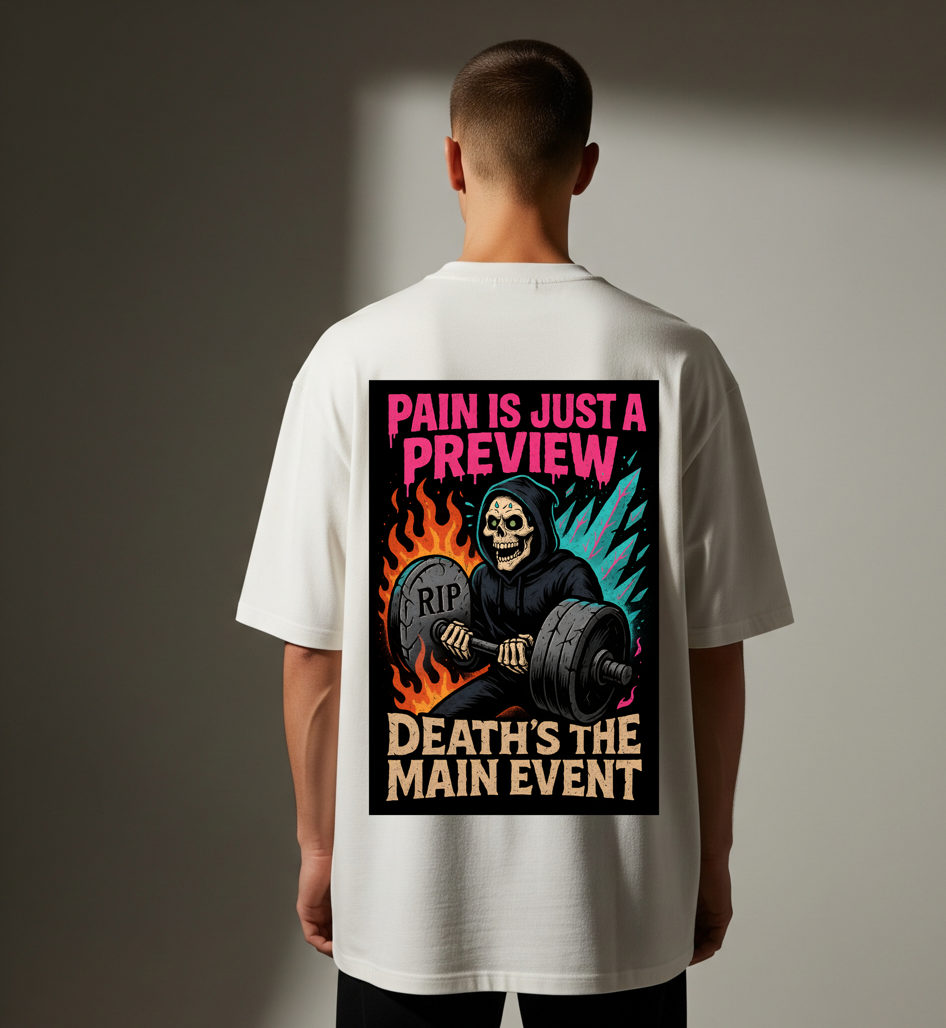 Pain Is A Preview | Men's Oversized Printed T-Shirt