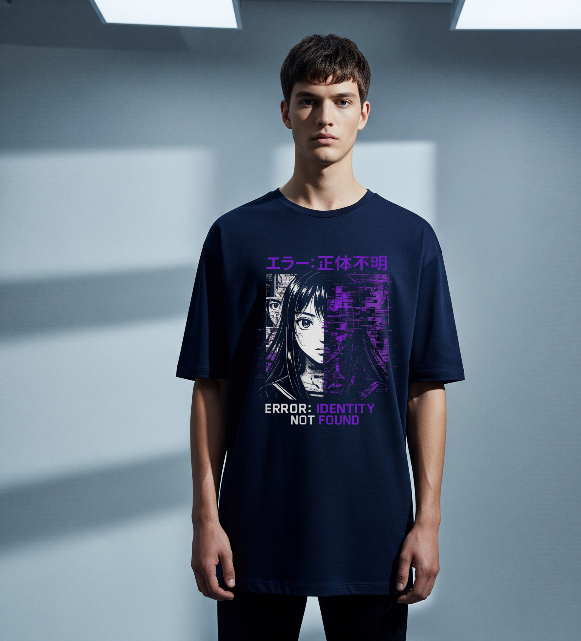 Glitched | Men's Oversized T-Shirt