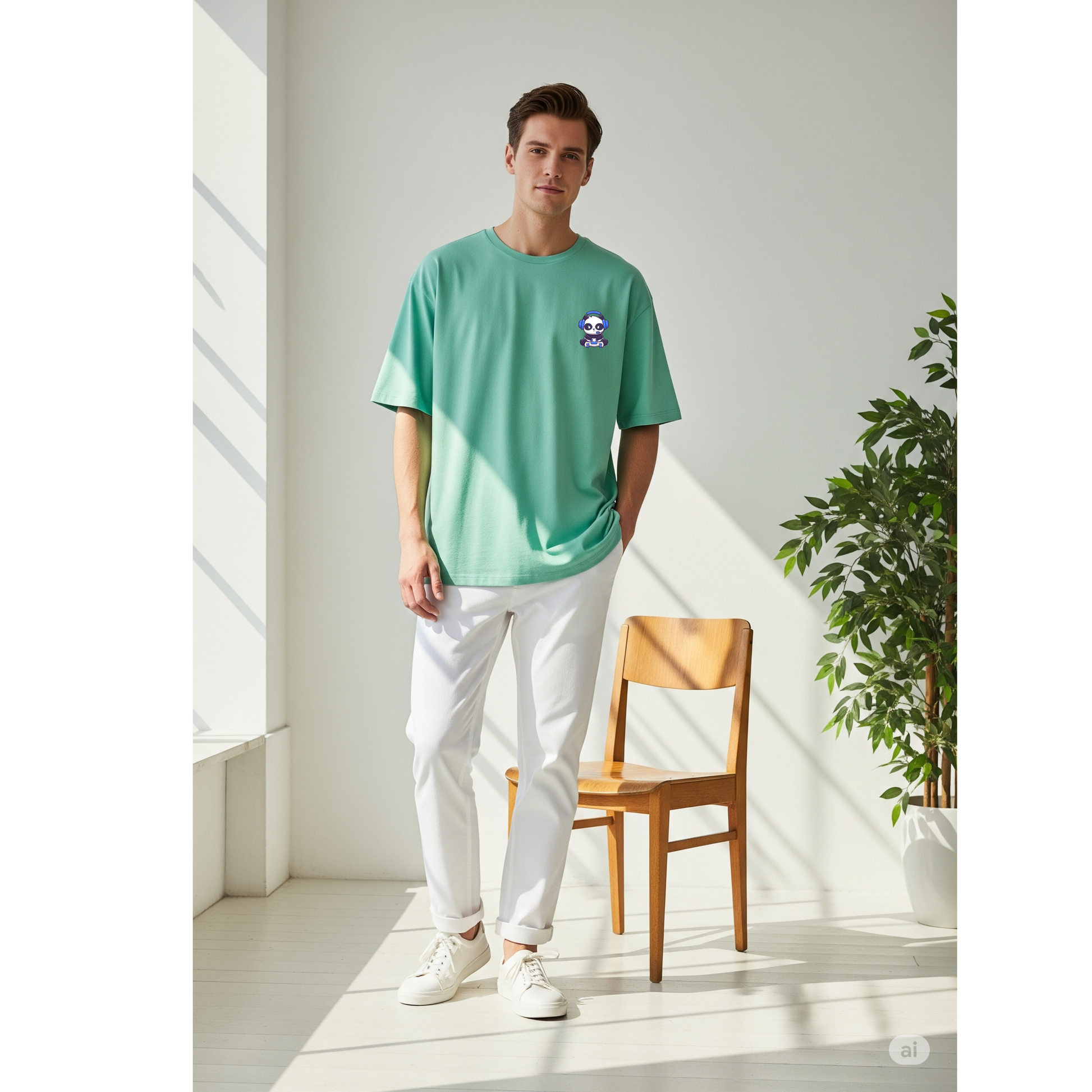 Gamer | Mens Oversized Printed T-Shirt
