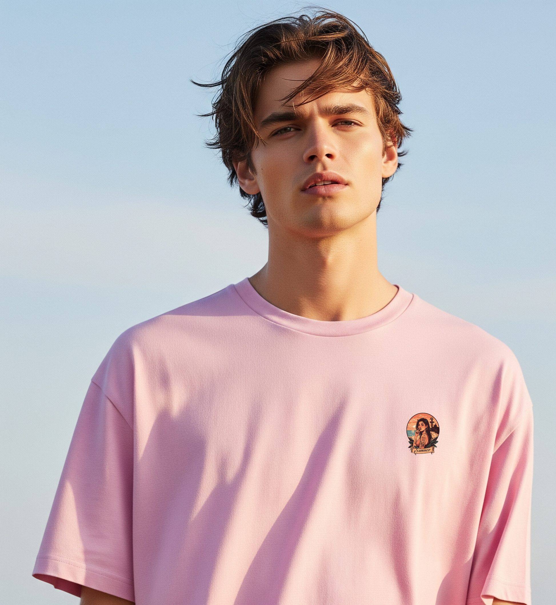 Summer Vibes | Men Oversized printed T-Shirt