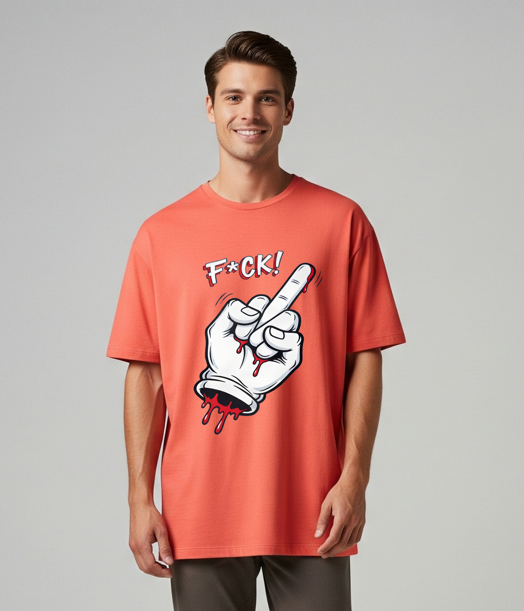 Fcuk | Men's Oversized Printed T-Shirt