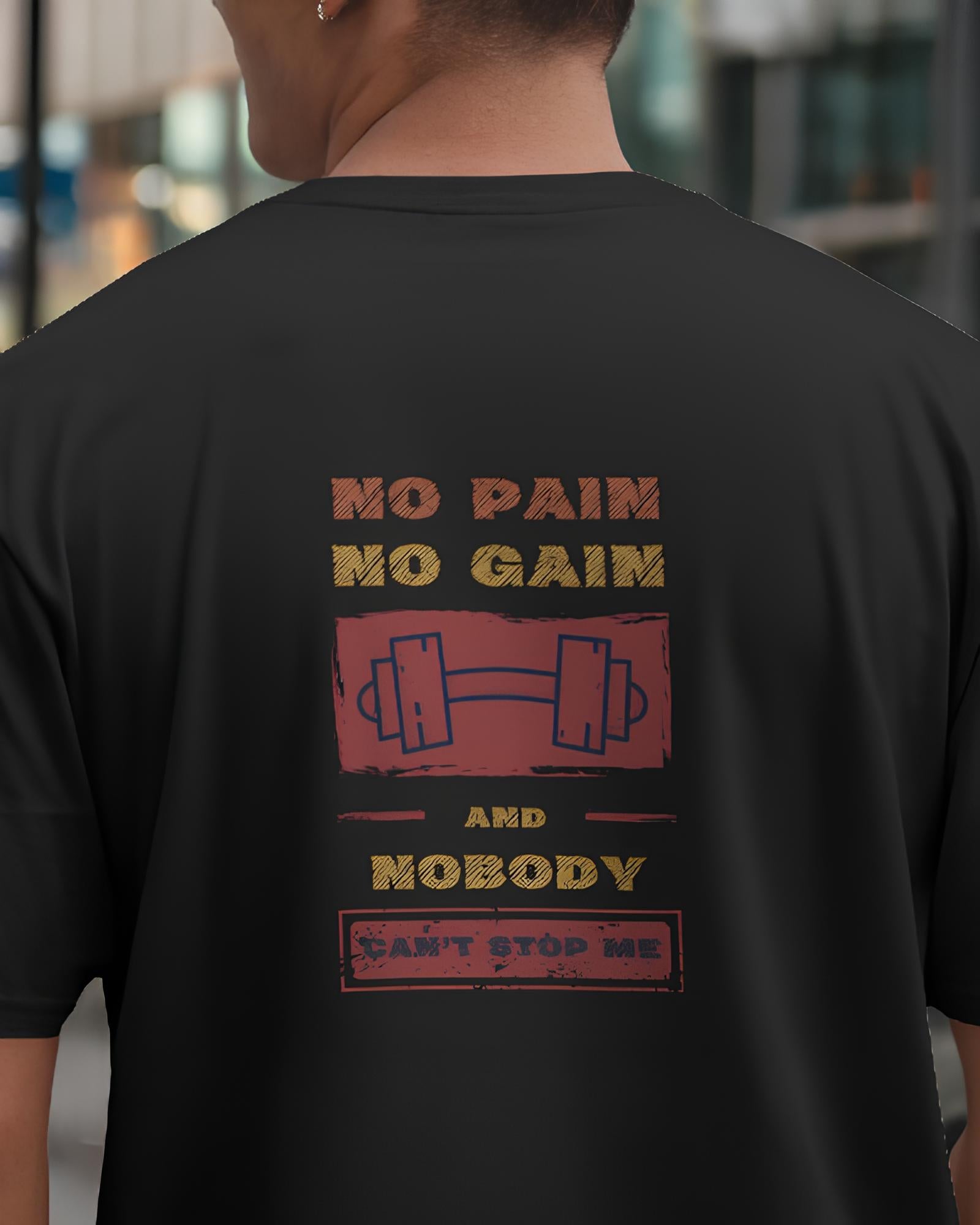 NO Pain No Gain | Mens Printed T-Shirt